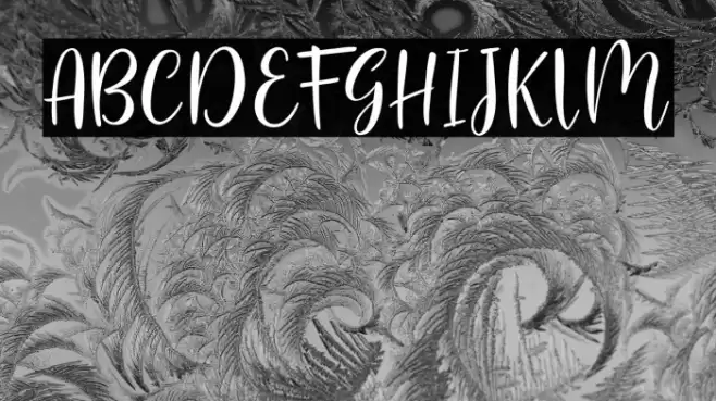 flashback Font examples