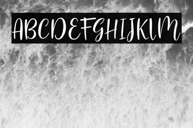 flashback Font examples