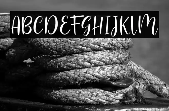 flashback Font examples