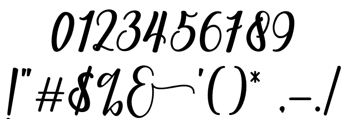 flashlight Font OTHER CHARS