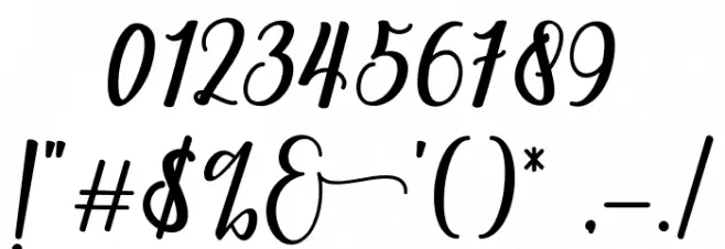 flashlight Font OTHER CHARS