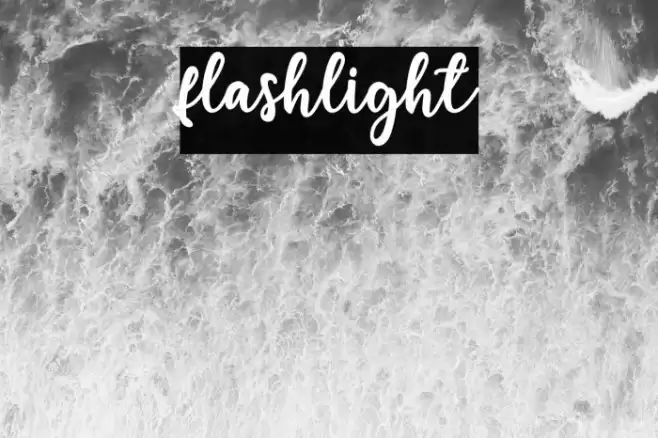 flashlight Font examples