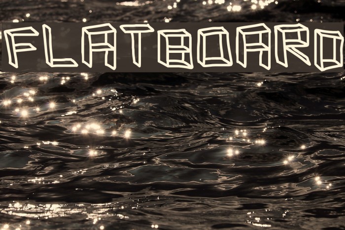 flatboard Font examples