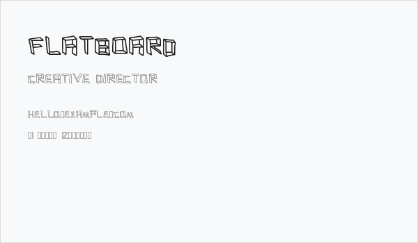 flatboard Business Card
