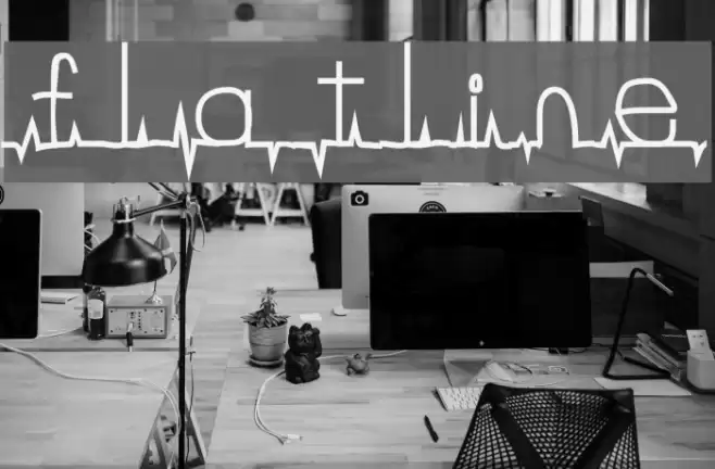 flatline Font examples