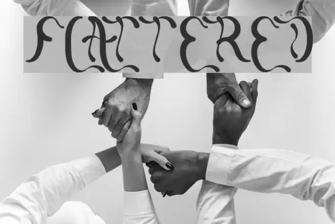 flattered Font examples