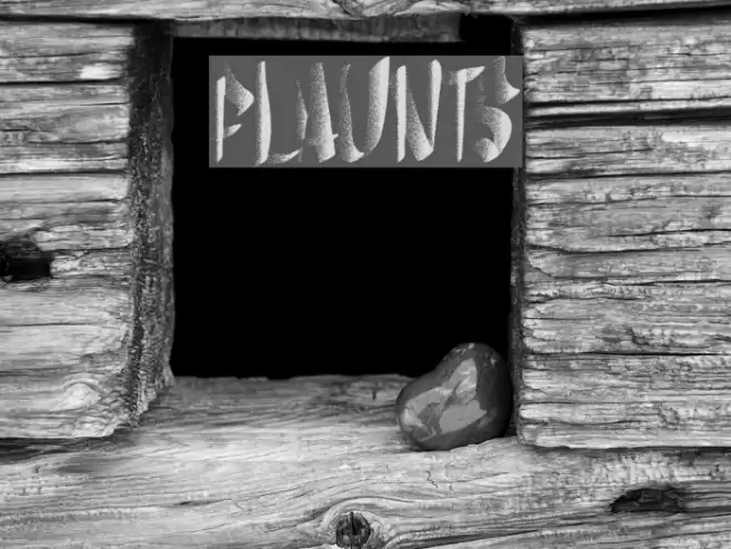 flaunts Font examples