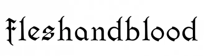 fleshandblood  Frei Schriftart Herunterladen