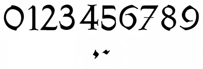 fleshandblood Font OTHER CHARS