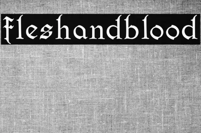 fleshandblood Font examples