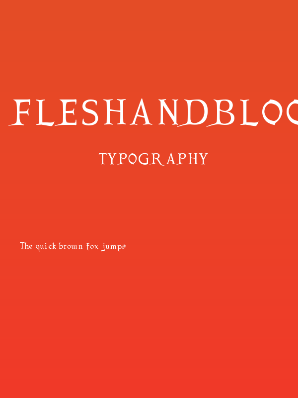 fleshandblood Poster
