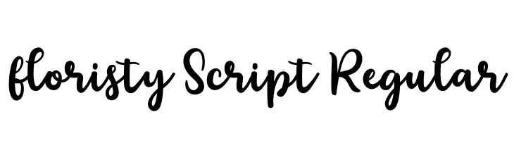 floristy Script Regular  font caratteri gratis