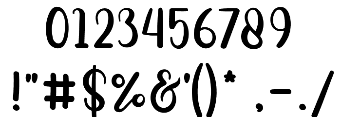 floristy Script Regular Font OTHER CHARS