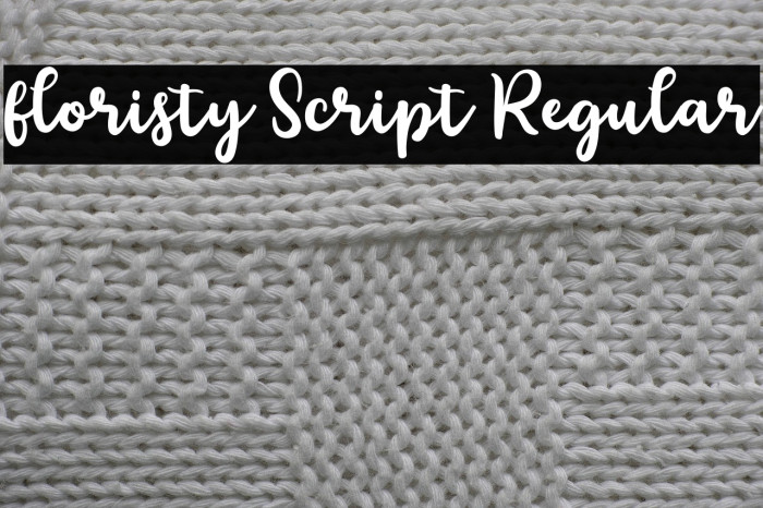 floristy Script Regular Example 2