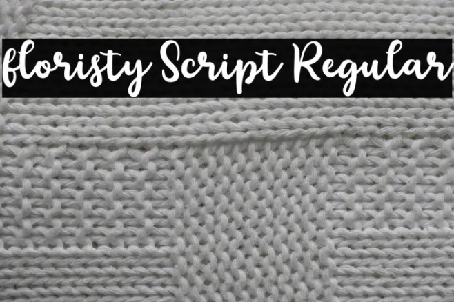 floristy Script Regular Example 2