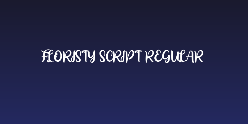 floristy Script Regular Social Header