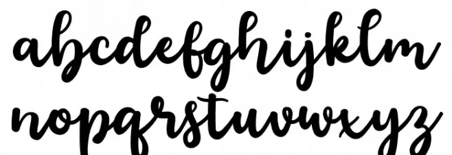 floristy Script Regular Polices MINUSCULES