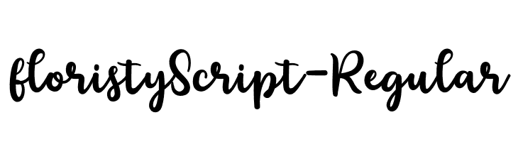 floristyScript-Regular  नि: शुल्क फ़ॉन्ट्स डाउनलोड