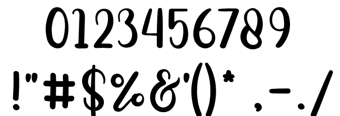 floristyScript-Regular Font OTHER CHARS
