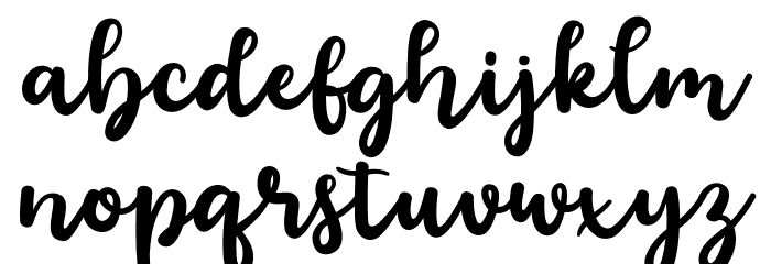 floristyScript-Regular Font LOWERCASE