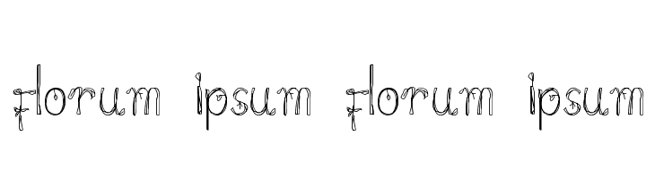 florum ipsum florum ipsum Font