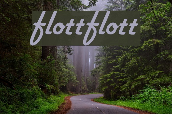 flottflott Font examples