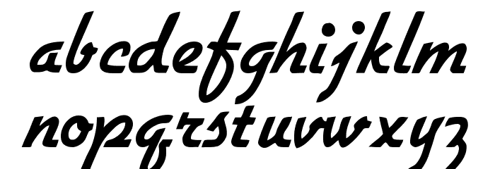 flottflott Font LOWERCASE