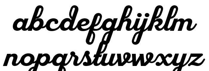 flourground Font LOWERCASE