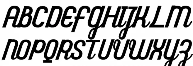 flourground フォント 大文字