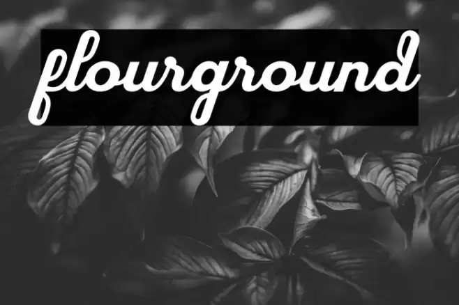 flourground Font examples