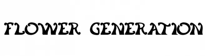 flower generation  font caratteri gratis