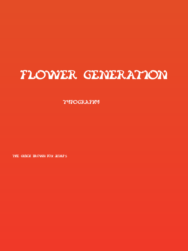 flower generation Poster