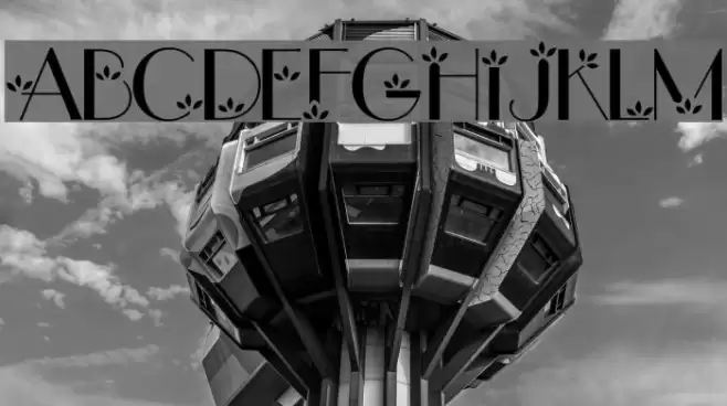 flower1 Font examples