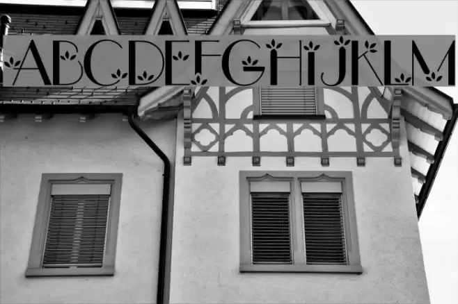 flower1 Font examples