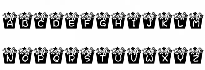 flower_font Fonte MAIÚSCULAS