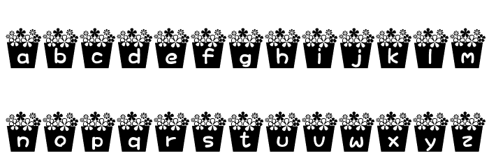 flower_font Font LOWERCASE
