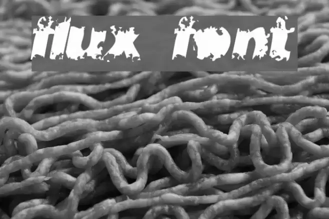 flux Font examples