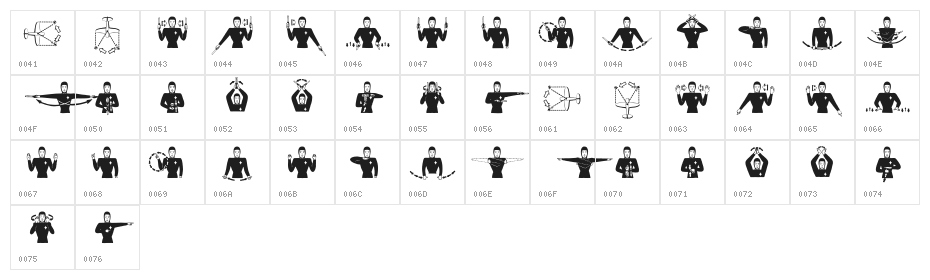 flyboy Character Map