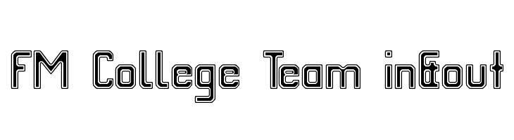 FM College Team in&out Font