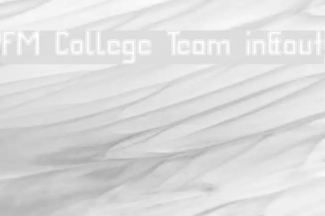 FM College Team in&out Schriftart examples