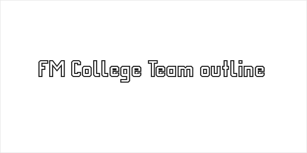FM College Team outline Logo