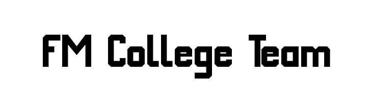 FM College Team Font