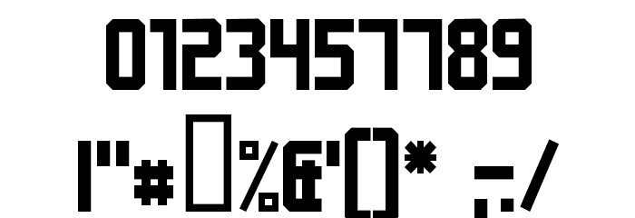 FM College Team Font OTHER CHARS