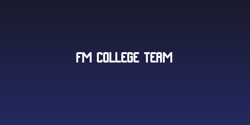 FM College Team Social Header