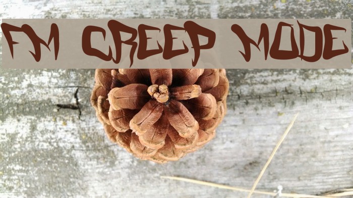 FM Creep Mode Font examples