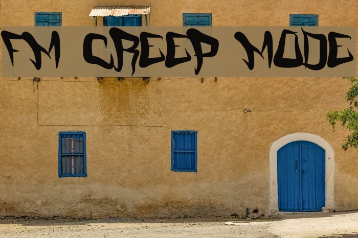 FM Creep Mode Font examples