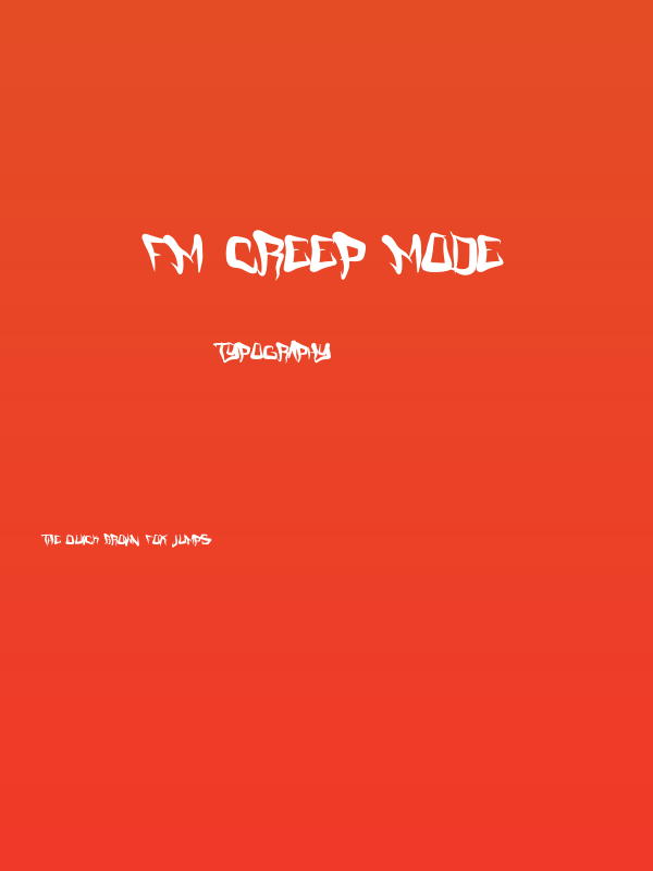 FM Creep Mode Poster