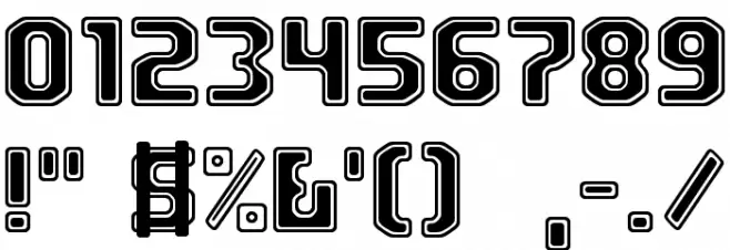 FM University フォント その他の文字