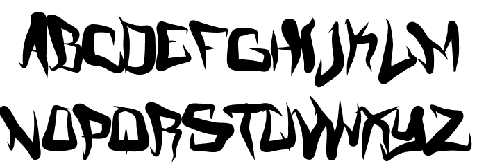 FMCreepMode Font LOWERCASE