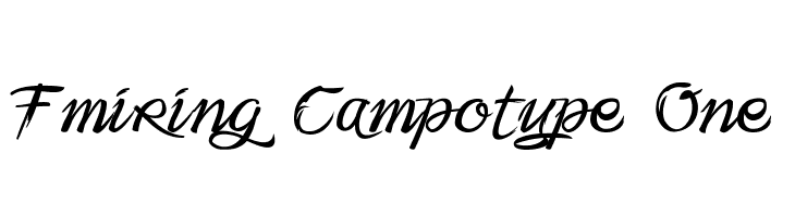 Fmiring Campotype One  font caratteri gratis